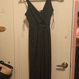 Pinstriped romper